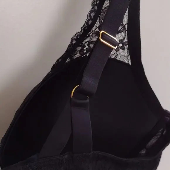 NWT City Chic Women's Size 40G Giselle Contour Underwired Demi Bra Black Lace - Picture 9 of 9